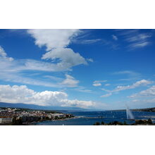 magnifique panorama de genËve et de son lac